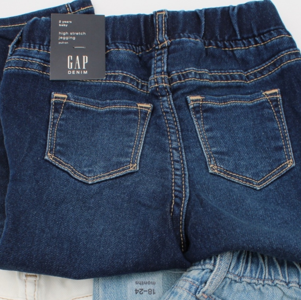 NWT GAP Toddler Jeggings – 2T Dark Blue, High Stretch - Picture 2 of 3